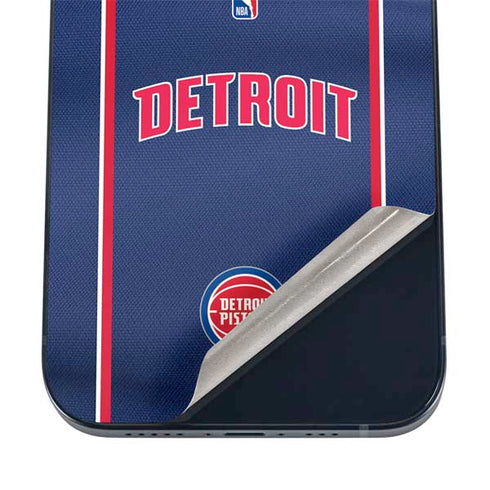 NBA Detroit Pistons Jersey iPhone 16 Plus Skin